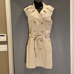 Double-Breasted Trench Dress